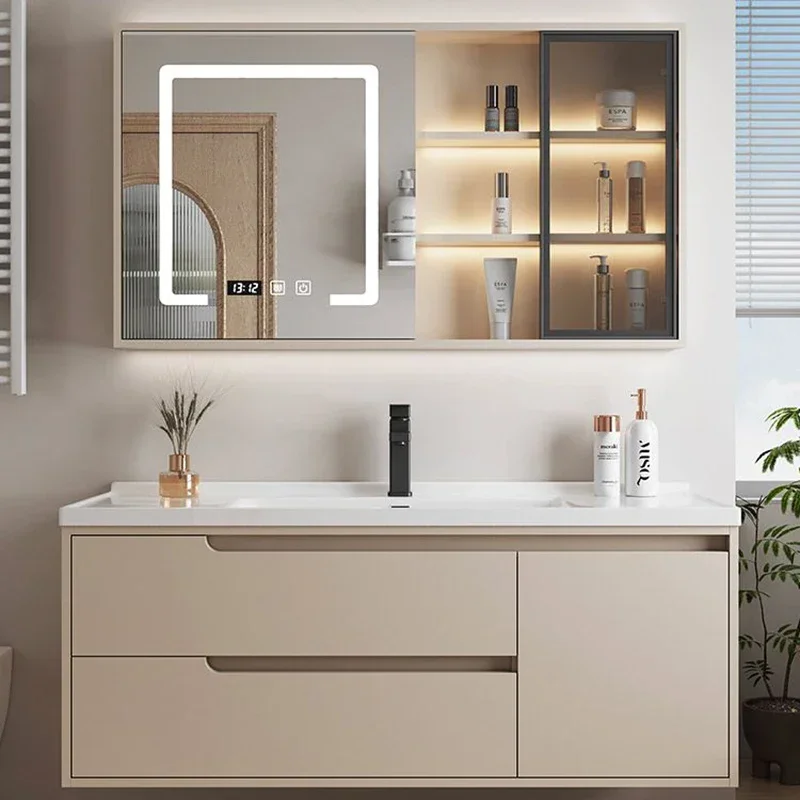 Раковина для шкафа в ванную комнату роскошная узкая мебель хранения шкафы