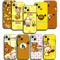rilakkuma cartoon phone cases for iphone 11 11 pro 11 pro max 12 12 pro 12 pro max 12 mini 13 pro 13 pro max soft tpu