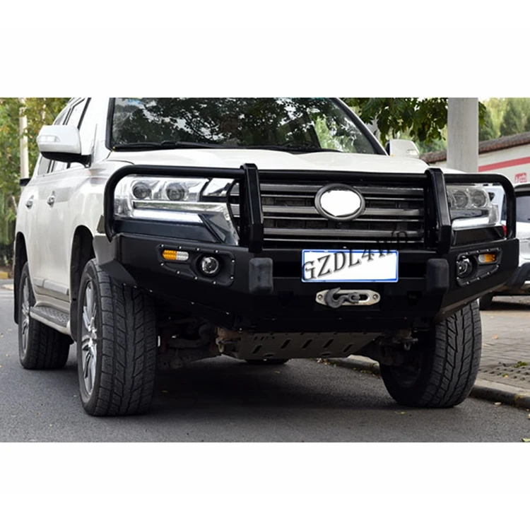 Фото Хит продаж: Комплект внедорожного переднего бампера с лебедкой для Toyota Land Cruiser 200 Series FJ200 LC200 2008-2015 №2