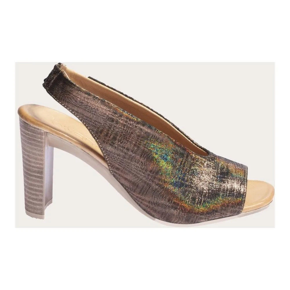 

Dorlie Shoes Leather Brown Women 'S High-Heeled Sandals
