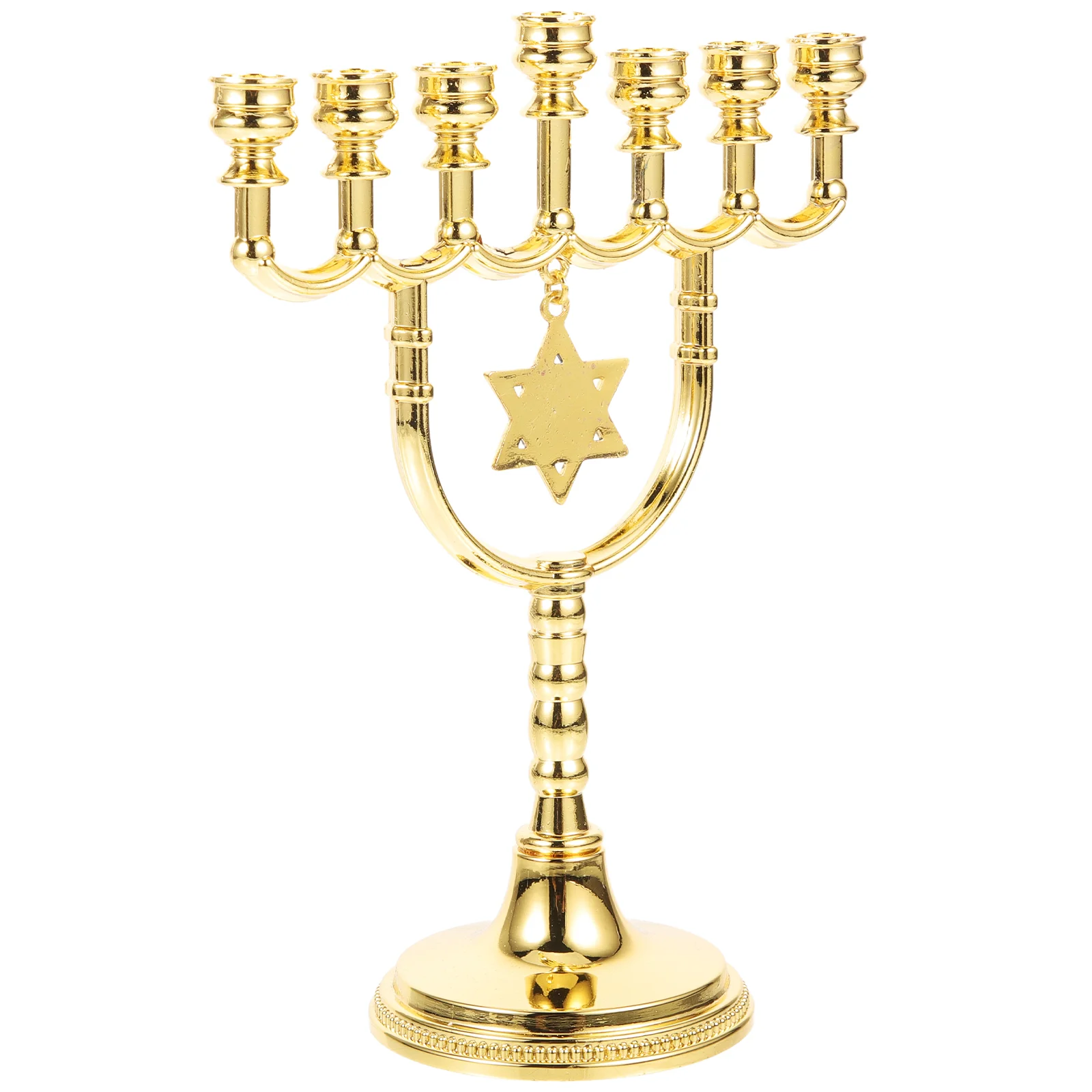 

Seven Headed Candlestick Display Dinner Table Decor Decorate Jewish Holder Holders Taper Candlesticks Metal Fireplace