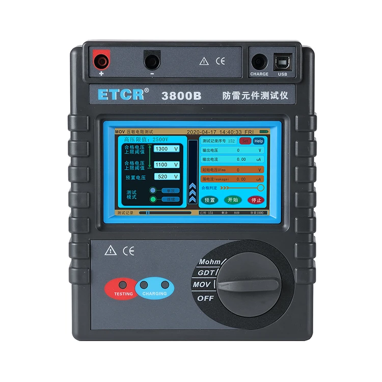 

ETCR3800B Portable Lightening Protection Component Test Equipment Surge Protection Device Spd Tester