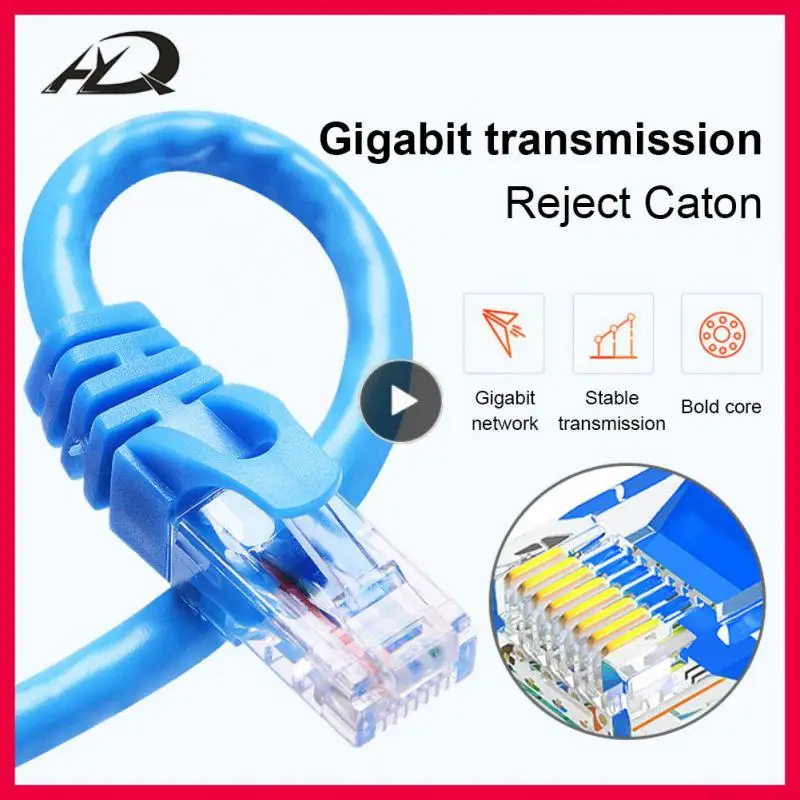 

Portable High Speed 1000mbps Rj45 Cat6 Lan Cable Durable And Reliable J45 Network Cable For Modem Router Durable Aluminum
