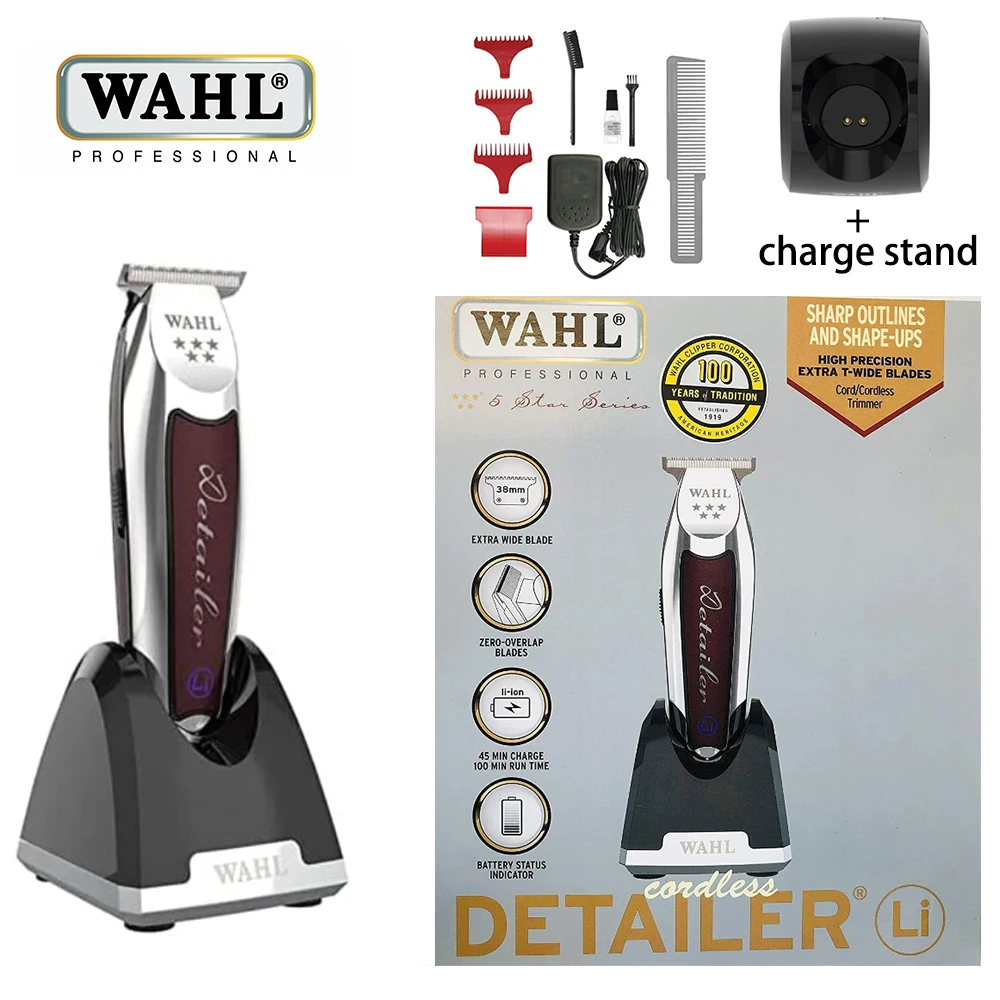 

Wahl 8171 Professional - 5-Star Series Cordless Detailer Li Extremely Close Trimming, Crisp Clean Line, Extended Blade Cutting