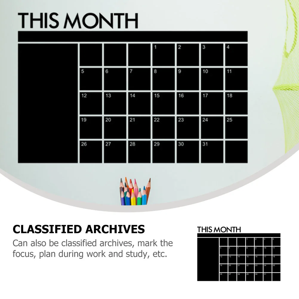 Доска-календарь наклейки на доску домашнее стирание съемный аксессуар для дома