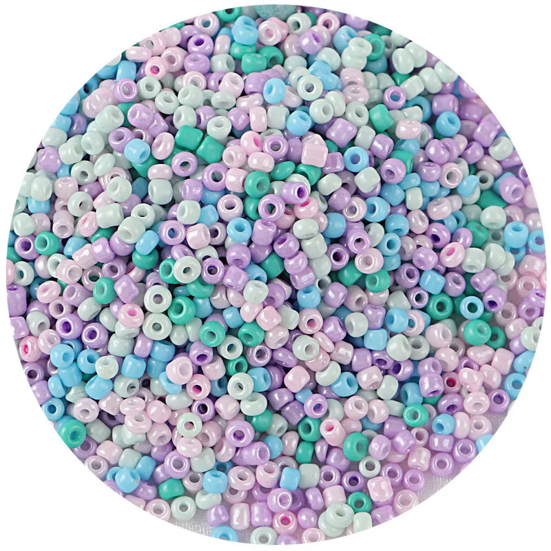 200-1000pcs 2/3/4mm Glass Seed Beads Round Spacer Charm Loose Beads for Jewelry Making Supplies DIY Earring Necklace Accessorpes