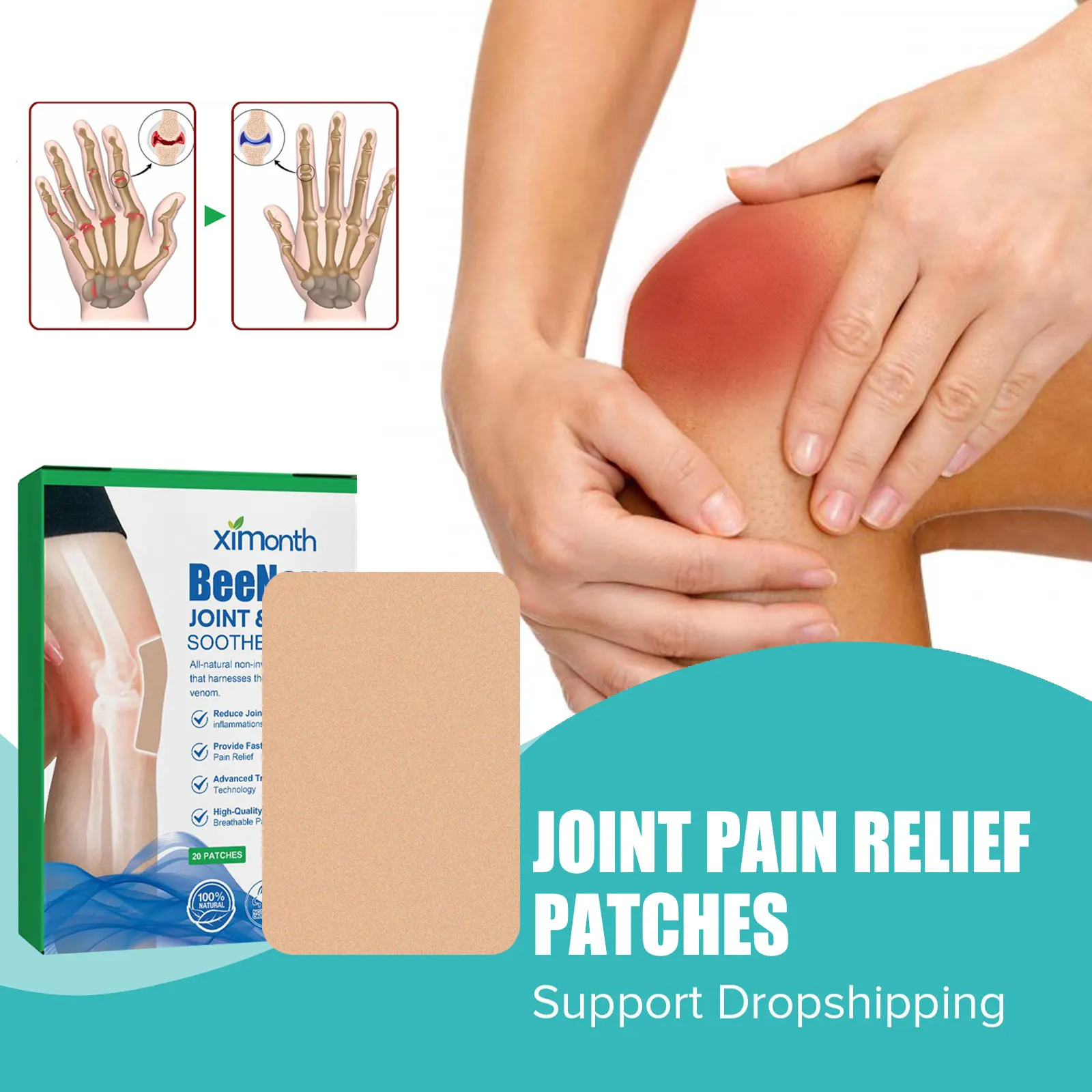 

Joint Care Patches Treatmnet Rheumatoid Arthritis Bruises Relieve Lumbar Back Knee Neck Pain Stress Relax Muscle Massage Sticker