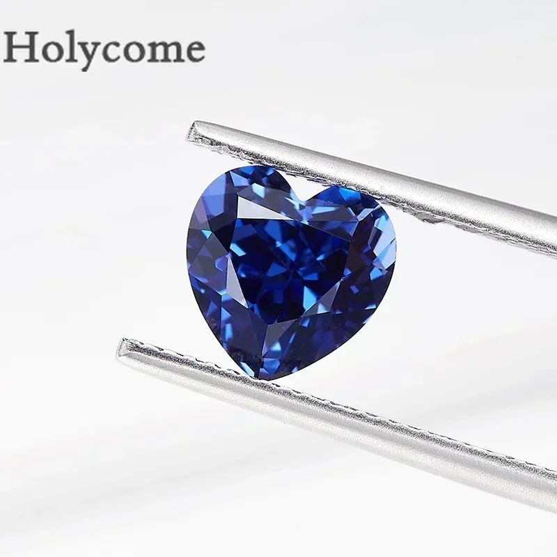 Holycome синий цвет [лабораторная выращенная сапфировая форма сердца] Оптовая