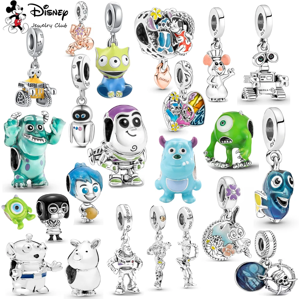Disney Shrek Buzz Lightyear the Toy Story Monster Pendant Charms Dangle Fit Pandora Charms Silver 925 Original Bracelet DIY Bead