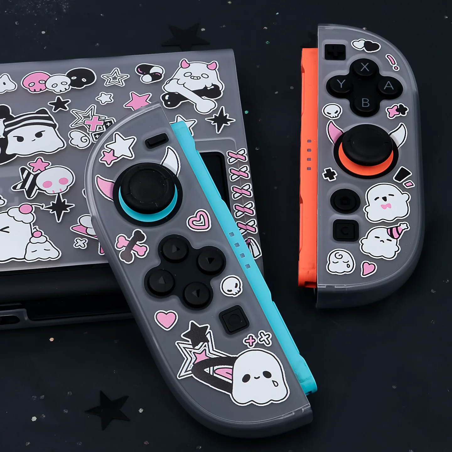 Фото Оригинальный полупрозрачный жесткий чехол Sweet & Cool Ghost для Nintendo Switch 2 – съемный защитный корпус для новой консоли NS2 №3