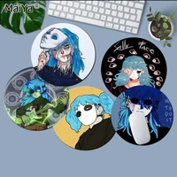 sally face game ins tide round office computer desk mat table keyboard big mouse pad laptop cushion non slip for pc desk pad