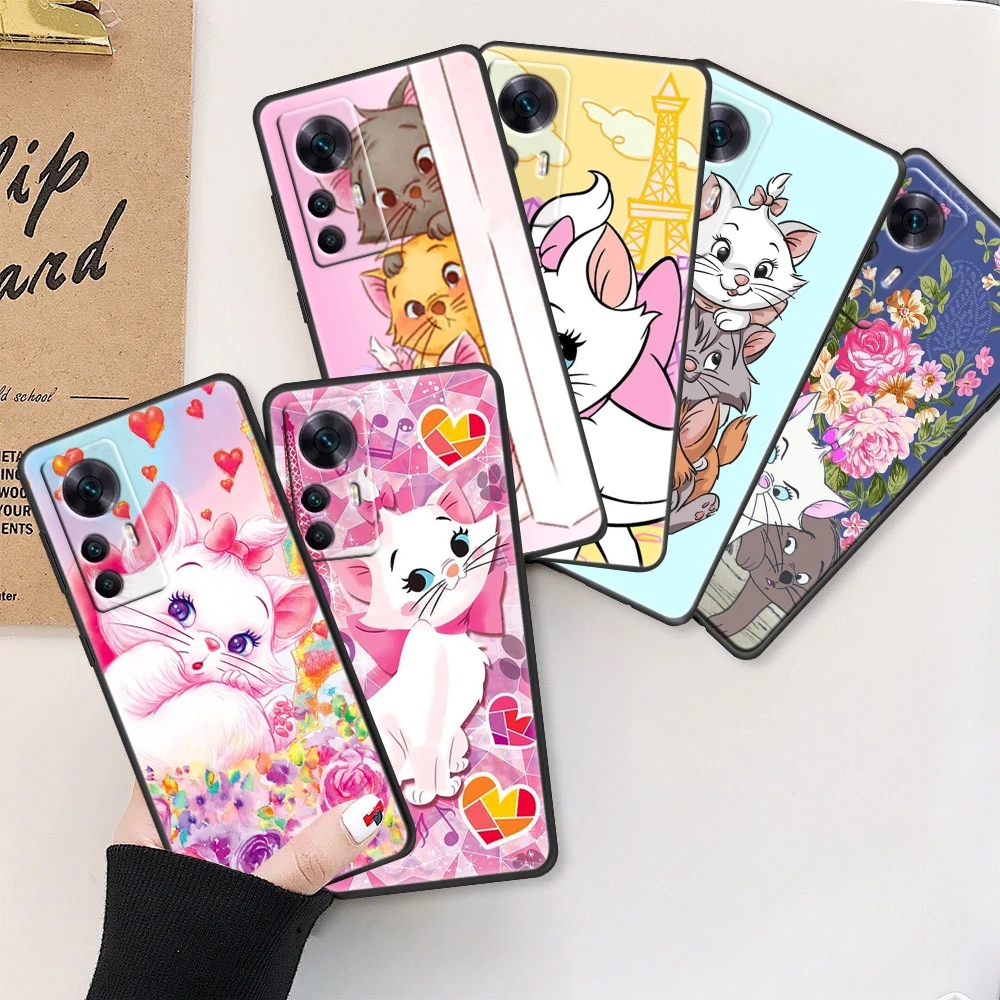 

Cute Noble and elegant Mary cat Phone Case For Xiaomi Mi 13 12X 12 11 11T 11i 10T 10 Pro Lite Ultra 5G 9T 8 A3 Black Cover