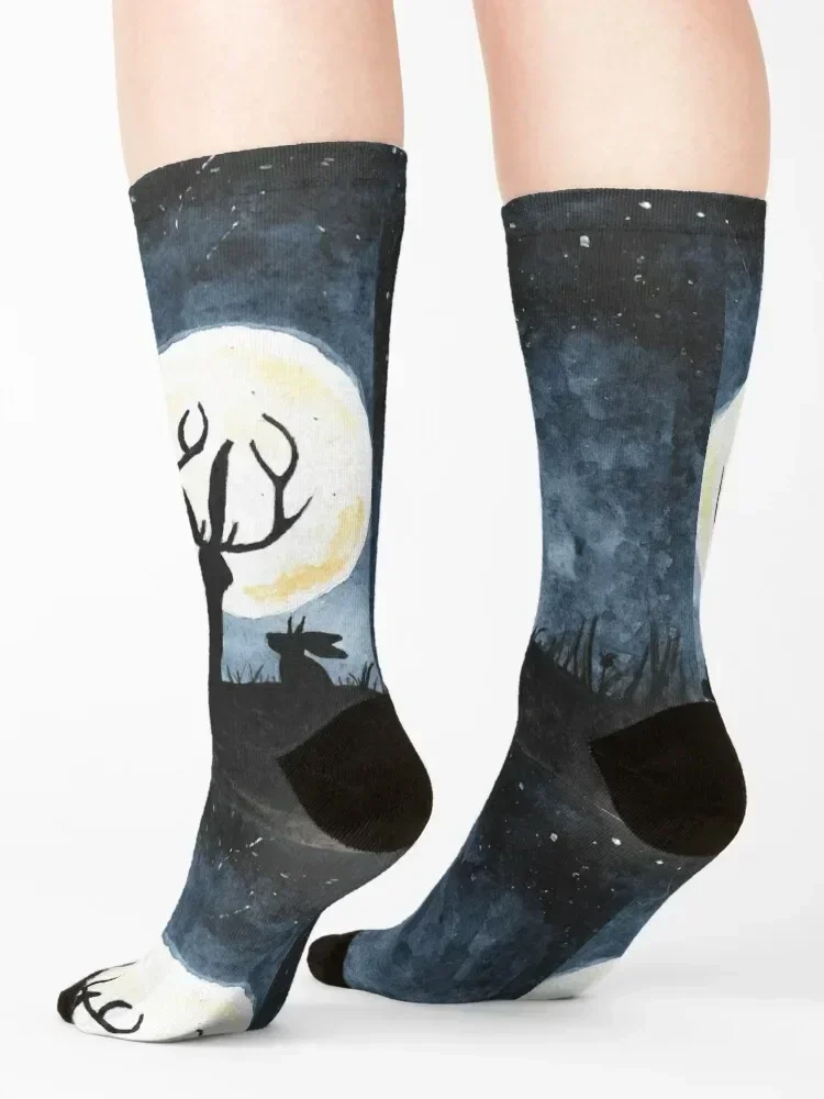 Jackalope Moon Socks зимние спортивные чулки носки для женщин и мужчин