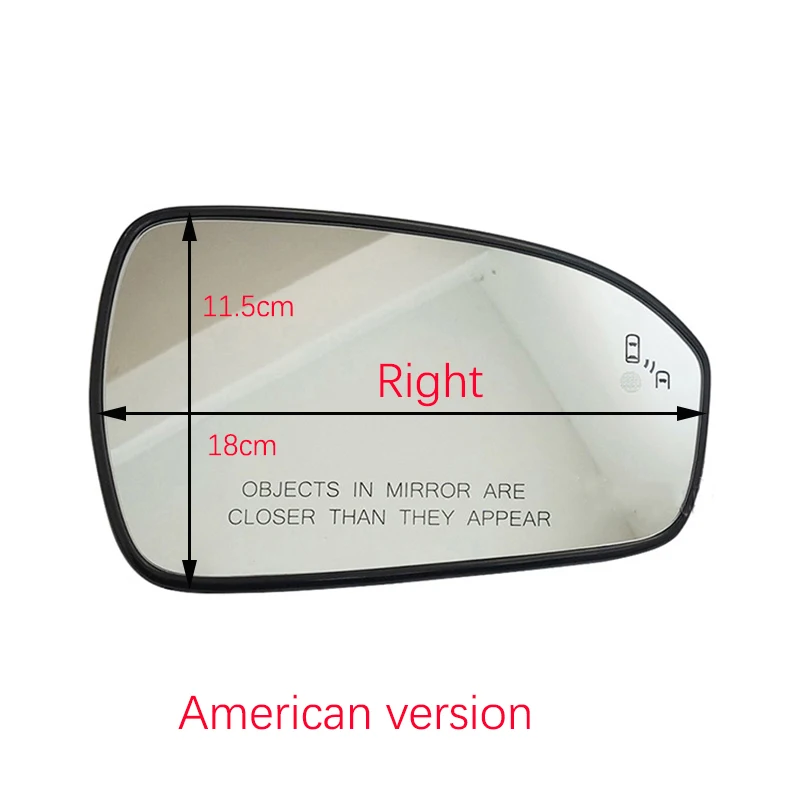 

Переднее правое боковое крыло, зеркало заднего вида, стекло с подогревом для обнаружения слепых зон, подходит для Ford Mondeo Fusion 2013-2020