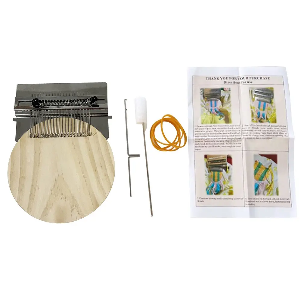

Weaving Small Loom Wooden Loom Knitting Machine Home Fun Repair Loom Manual DIY Weaving Art Darning Tools