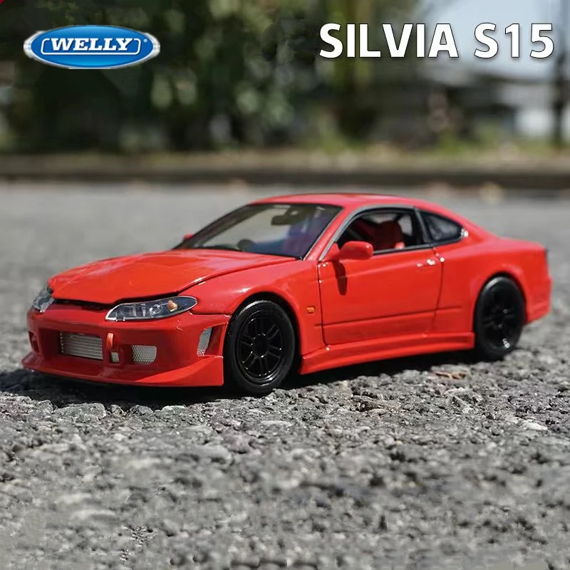 

Welly 1:24 Nissan Silvia S15 Alloy Sports Car Model High Simulation Diecast Metal Toy Racing Car Model Collection Childrens Gift