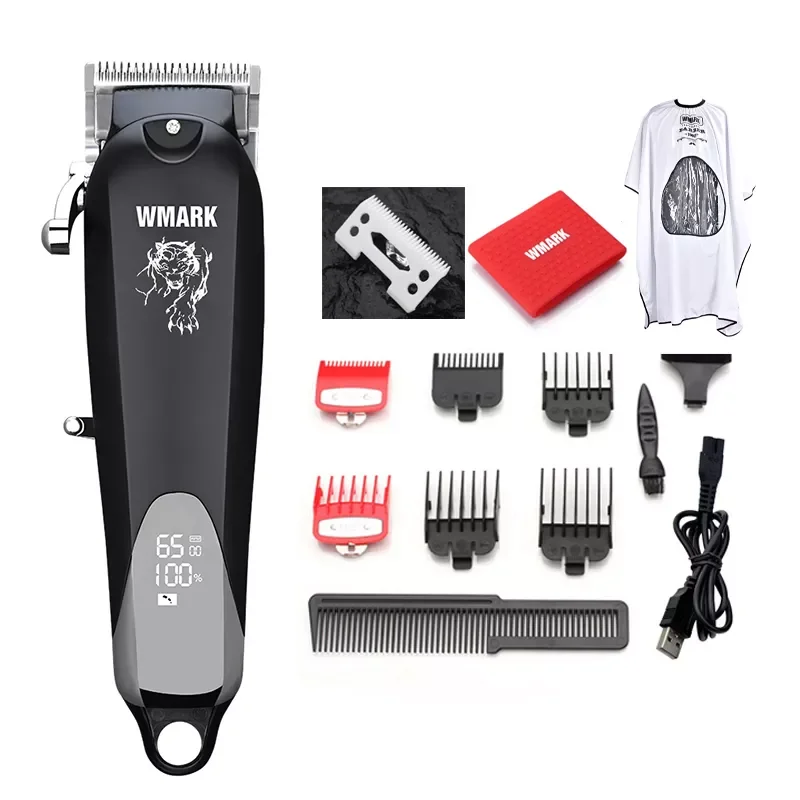 

WMARK NG-103Plus профессиональные беспроводные машинки для стрижки волос, машинка для стрижки волос, триммер для волос, 6500 об/мин