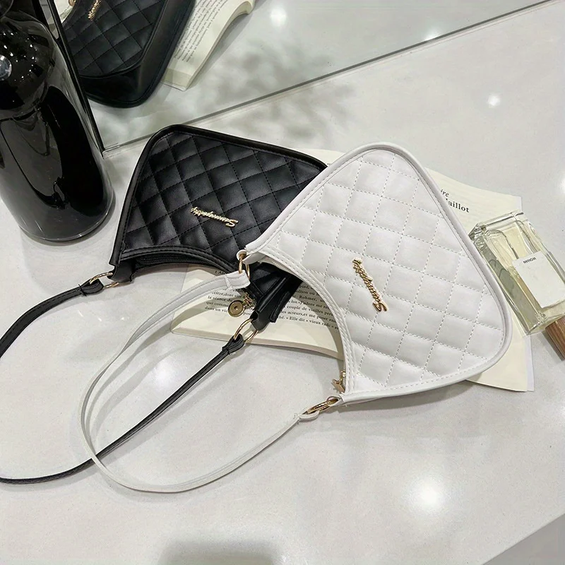 Простая и элегантная сумка через плечо модная универсальная для подмышек