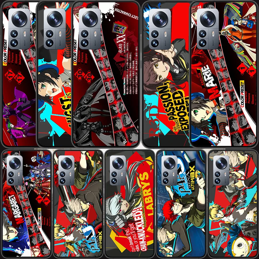 

Persona 4 Anime Phone Case For Xiaomi Mi 12 11T 10T 9T Pro 12X 11i 11 Ultra 10 Lite 5G 9 8 6X 5X Capa Coque