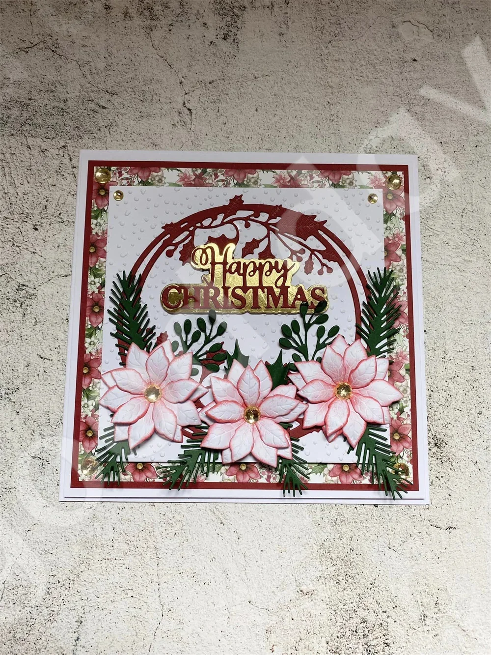 Необычная рамка Падуба бутоны Розовые Ягоды омела металлическая высечка