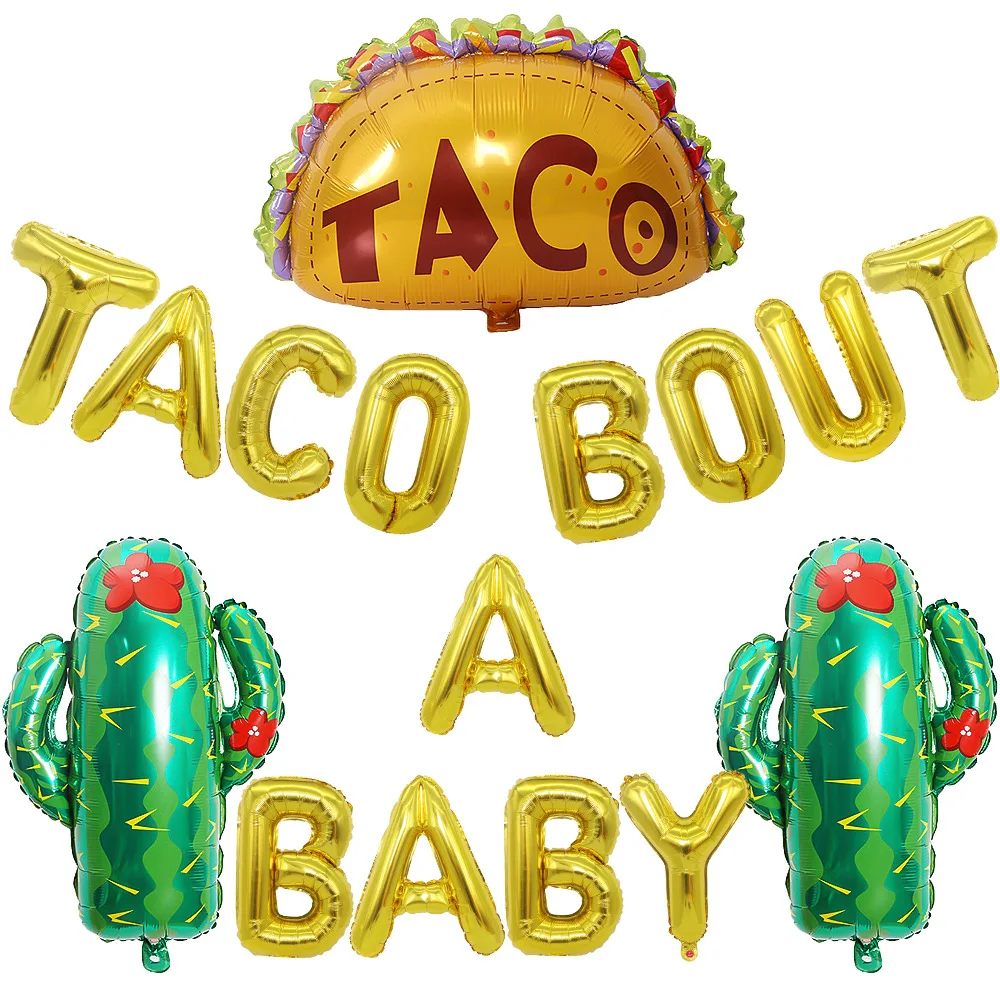 Надувной шар кактус авокадо алюминиевая пленка