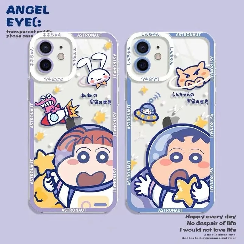 

Crayon Shin-chan Angel Eye Design Phone Cases For iPhone 13 12 11 Pro Max XR XS MAX X Back Cover