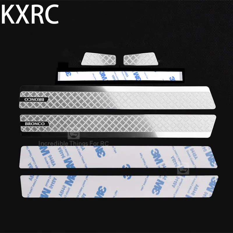 

KXRC Metal Car Shell Side Skirt Guard Trim Accessories for 1/10 RC Crawler Car Traxxas TRX4 Bronco Upgrade Parts
