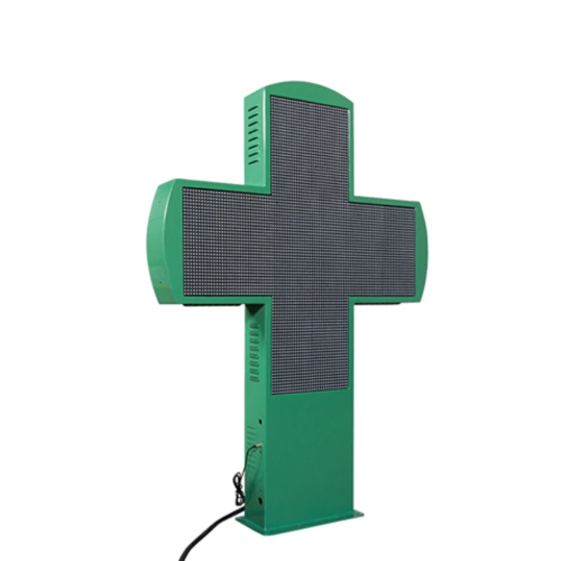 

FOR RGB Full Color P10 Two Sides Cross Pharmacy Sign