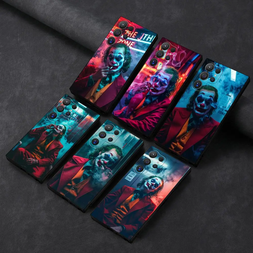 Новый чехол для телефона J-Jokers C-Clown 2 Smoking Samsung Galaxy S25 S24 Ultra S23 S22 S21 S20 Plus Fe S10 Black Cover