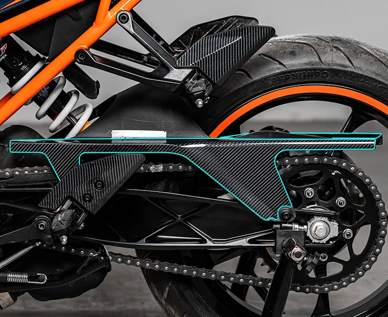 Для KTM RC390 2022 мотоциклетная Нескользящая подушка для топливного бака боковая