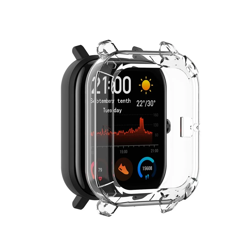 

Case For Xiaomi Huami Amazfit GTS Watch Skin TPU Bumper Clear Protection Case Frame Replacement Film Protector Cover Shell 19Oct