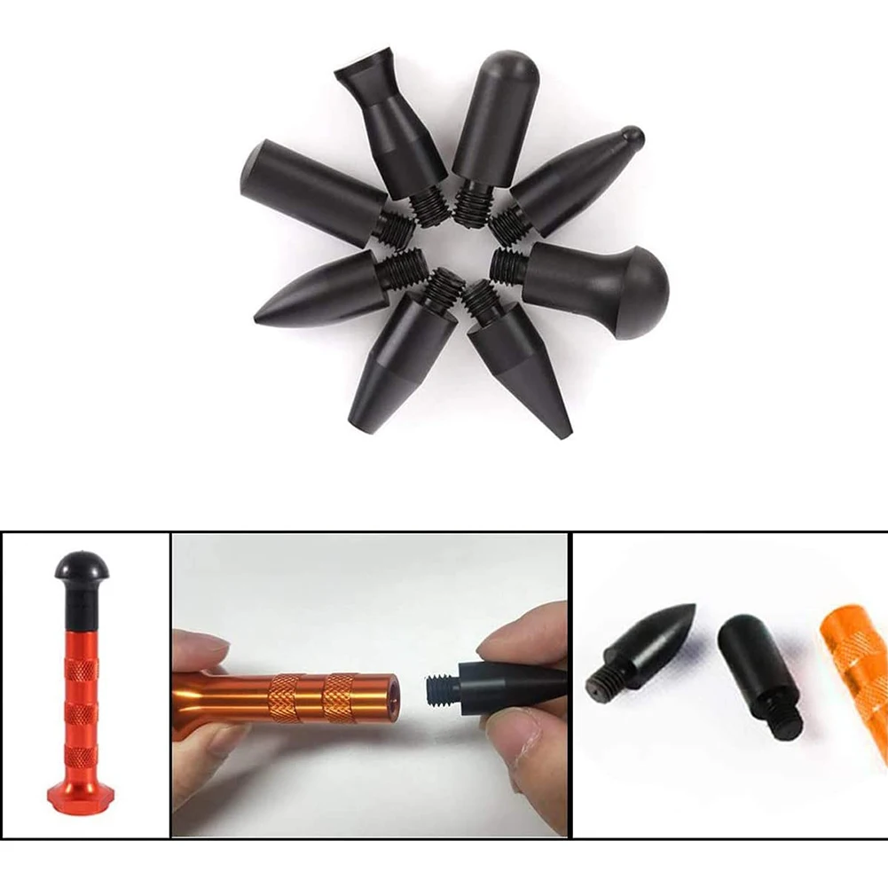 

9pcs Paintless Knock Down Pen Tools Car Tap Down Body Panel Dent Removal Repair Hand Tools Auto Maintenance Parts Kit