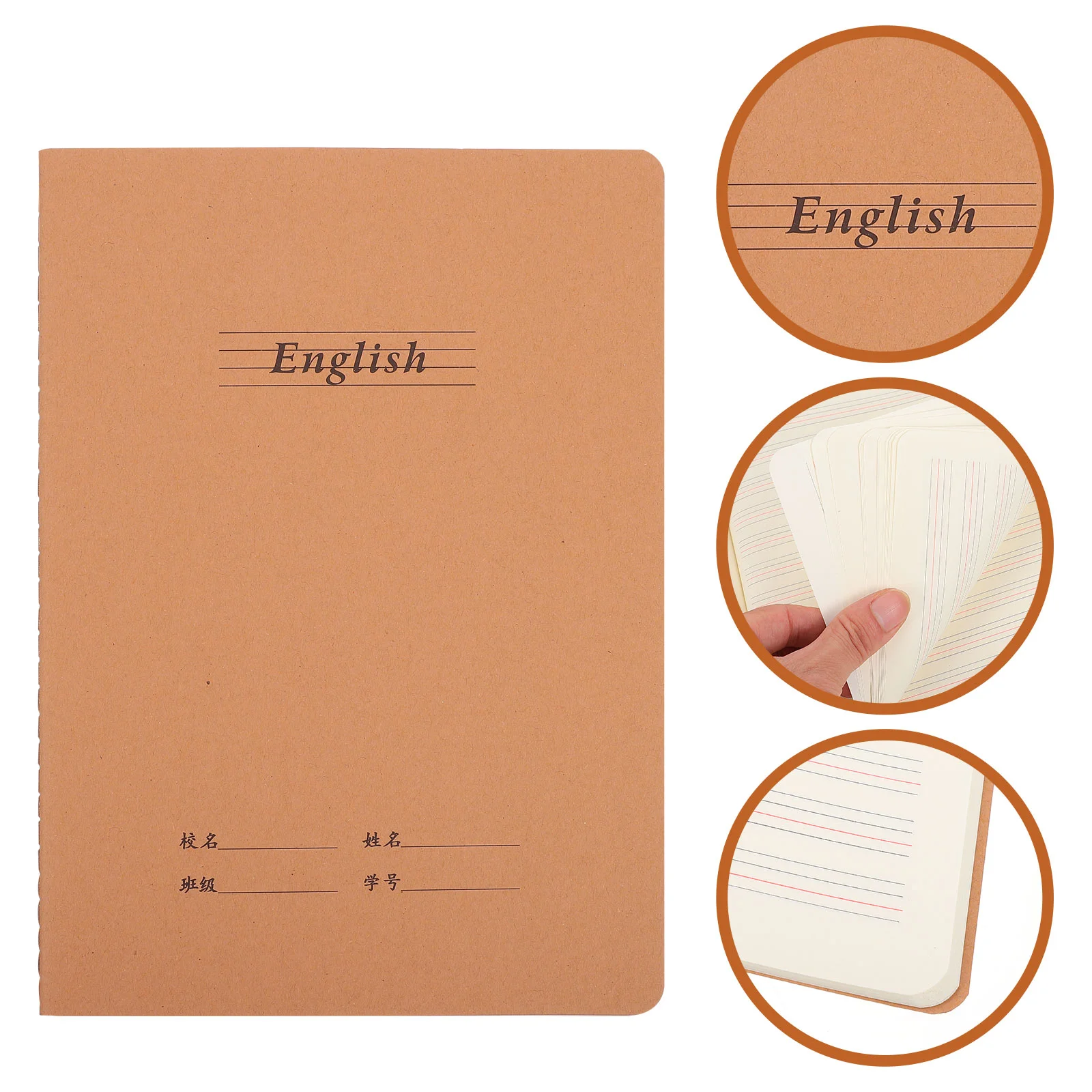 

10 Pcs Exercise Book Kraft Notebooks Handwriting Student Gift Paper Notes Taking School Supplies