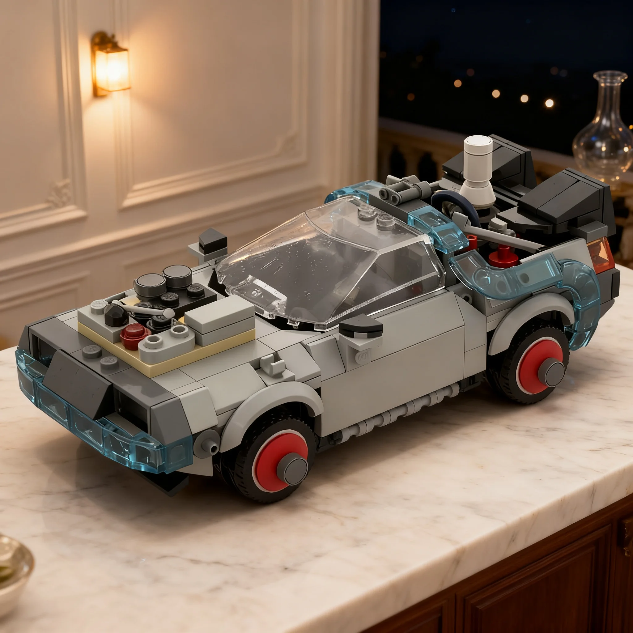 349 деталей MOC City Champions DeLorean Modification Part 3 Version, модель из строительных блоков, рождественский подарок, коллекция идей для сборки. (art.: 3920dd04bb85f) - 3920dd04bb85f