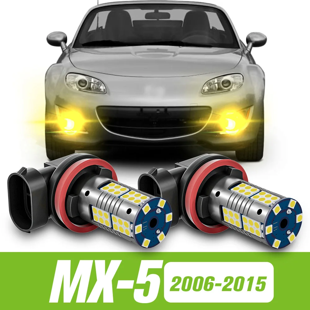 

2pcs For Mazda MX-5 MX 5 MX5 NC 2006-2015 LED Fog Light 2007 2008 2009 2010 2011 2012 2013 2014 Accessories