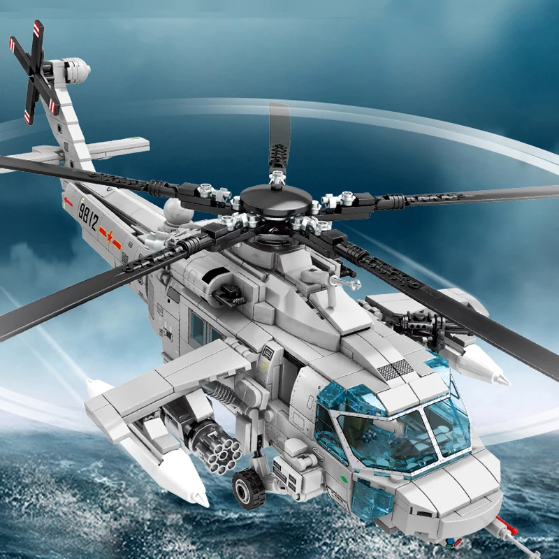 SEMBO техническая военная авиация WW2 наземная армированная модель вертолета