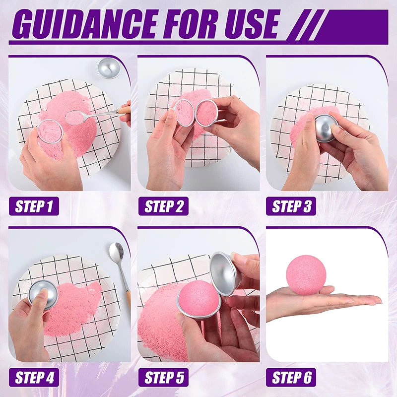 12 шт. формы для мыла и свечи ручной работы ванны соли давления металлический