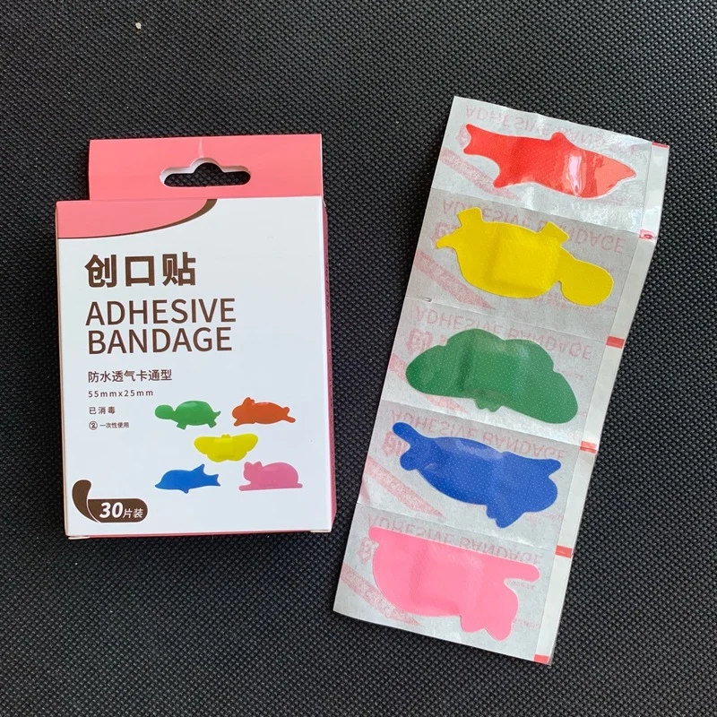 

30pcs/box First Aid Emergency Kit For Kids Children Band Aid Hemostasis Adhesive Bandages for Skin Care