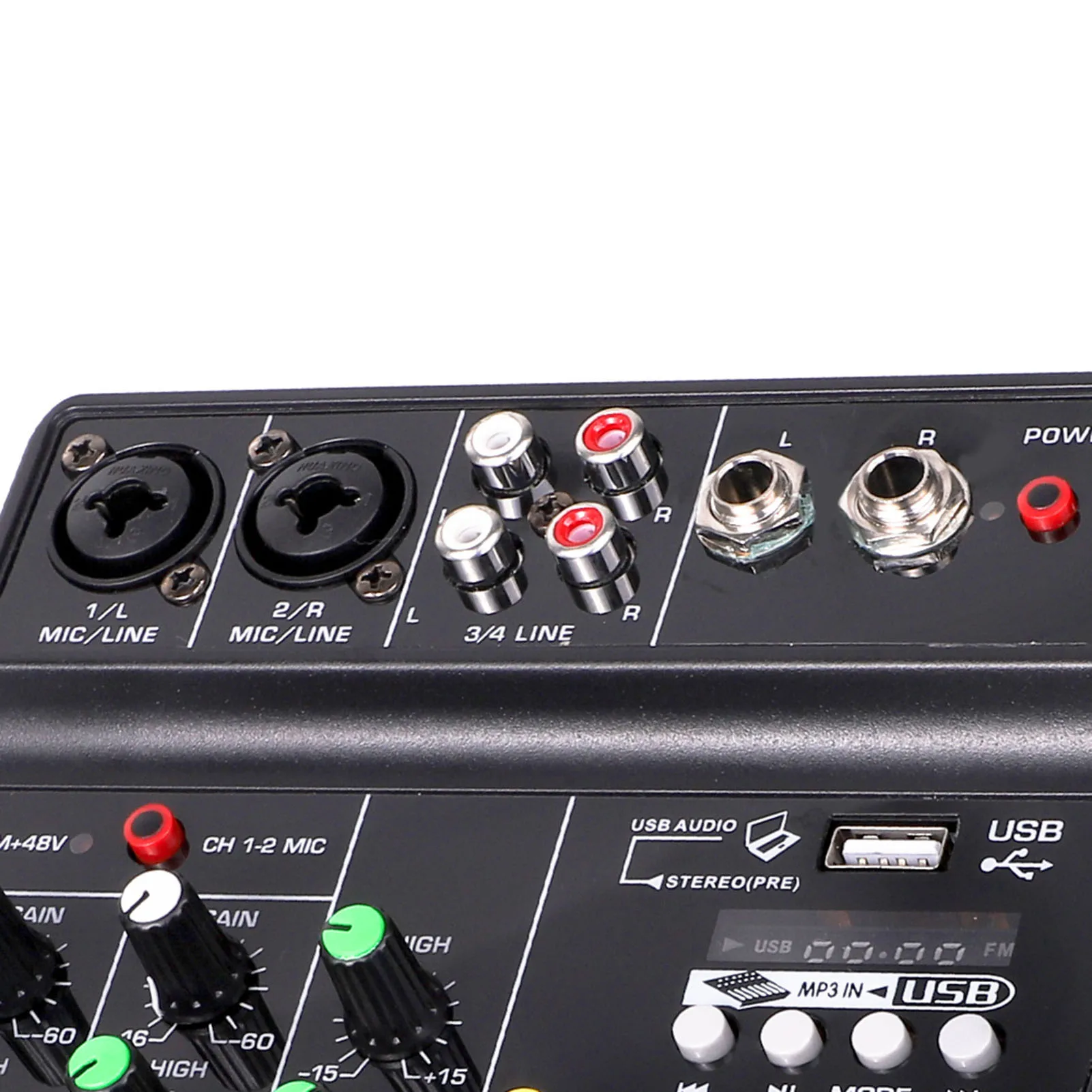 

Звуковая микшерная консоль, 4-канальный Настольный системный интерфейс, Bluetooth-совместимое звукозаписывающее оборудование