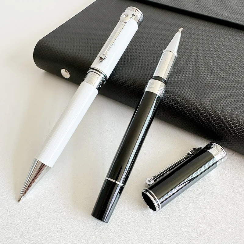 

2024 New Luxury MB Ballpoint Pen, Black Regent Blanc Platinum Series, Point Ball Pen, Korean Stationery