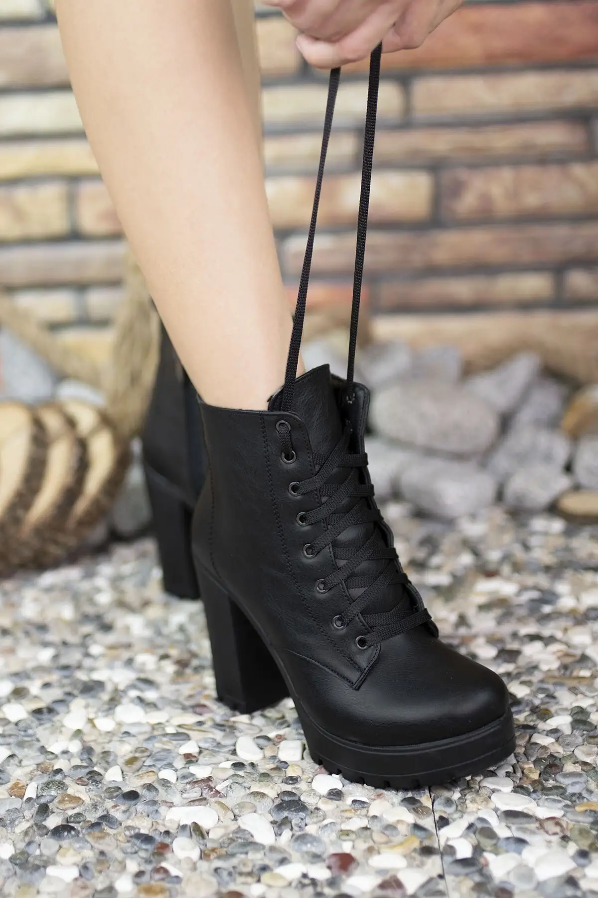 Women Black high heels boot 2021 New Season women fashionable winter shoes | Обувь