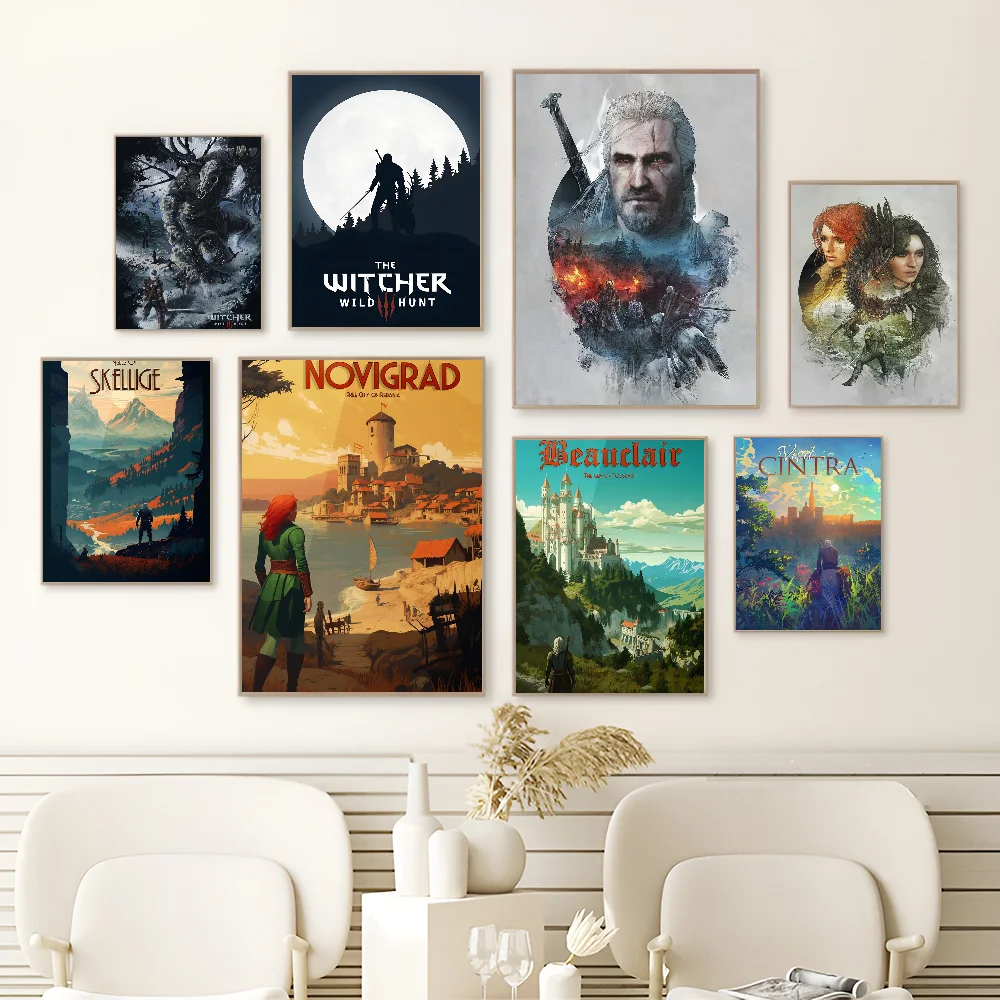 Классический Пленочный Постер W-witchers Высококачественное Настенное Искусство