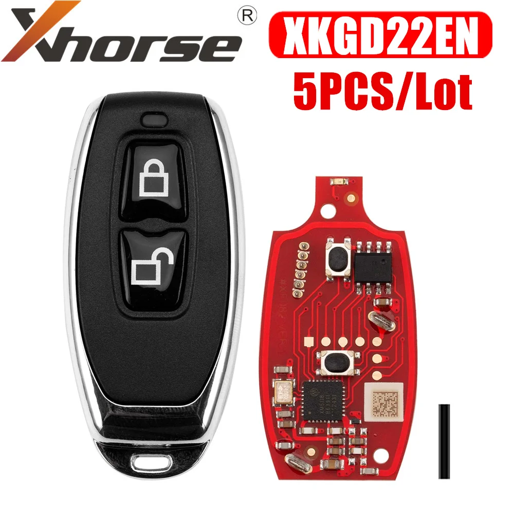 

Xhorse XKGD22EN Гаражный пульт 2-го поколения, 5 шт., поддержка беспроводного программирования
