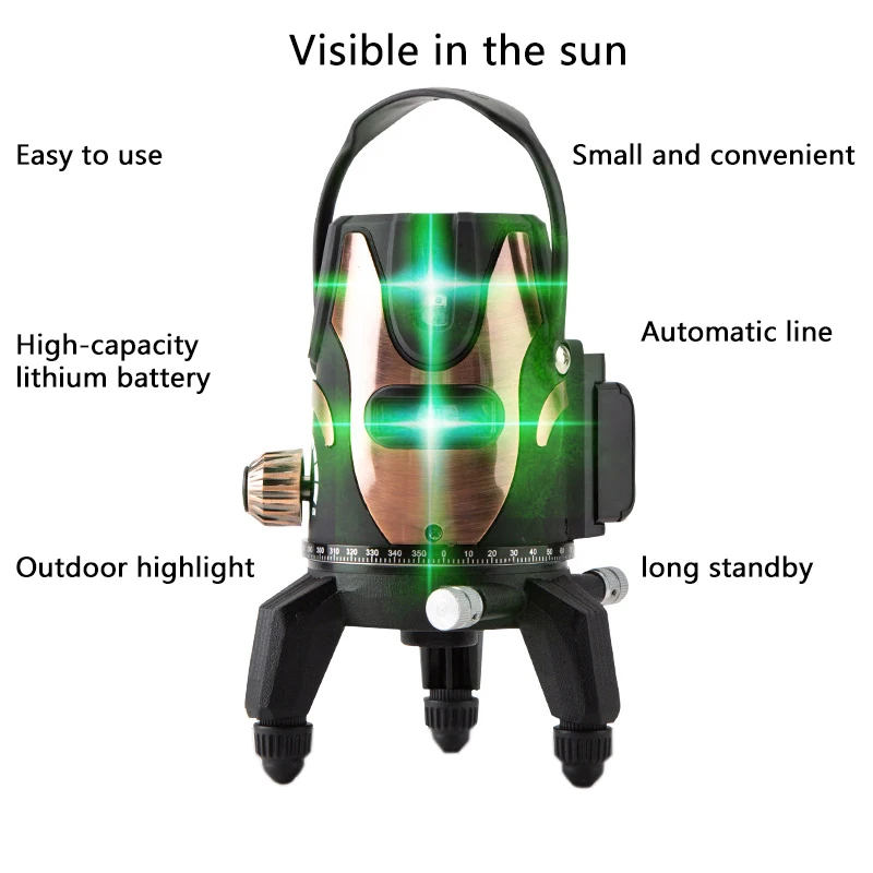 

2/3/5 Line Laser Level 360 Leiser Profissional Spirit Self Leveling Lazer Lever Construction Tools Building Niveau Laser