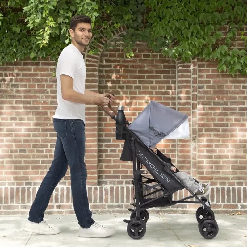 

Delta Deluxe Iron Delta Plus Stroller - Suitable for Young & Growing Families, Foldable, Adjustable & Lightweight Portable Desig