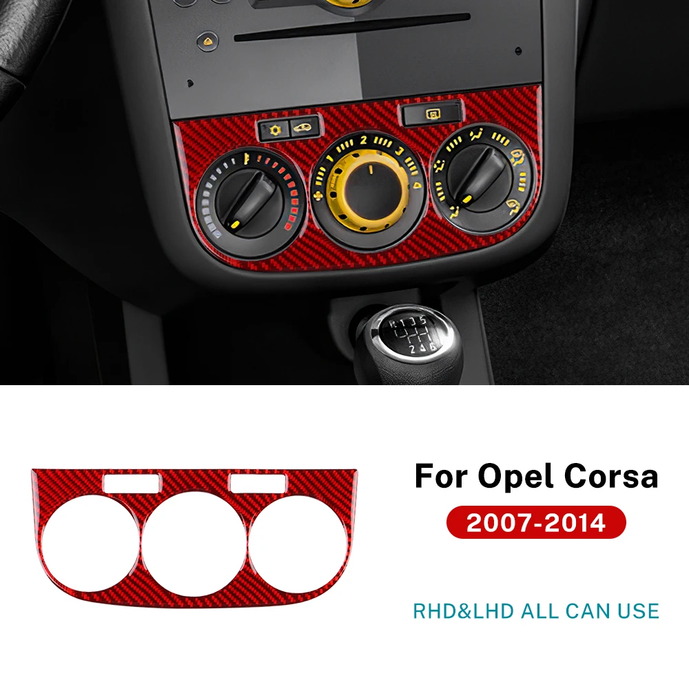 

Для Opel Corsa D 2007 2008 2009 2010 2011 2012 2013 2014 гг. Наклейка на центральную ручку управления кондиционером из мягкого углеродного волокна для автомобилей с левым рулем и правым рулем