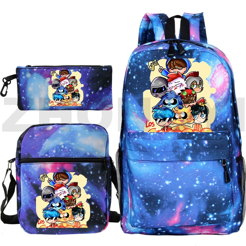 

Mochila Los Compas Zipper Bag Pack Anime Mikecrack Backpack Plecak Black Bookbag Compadretes School Bags for Teenage Girls 2022