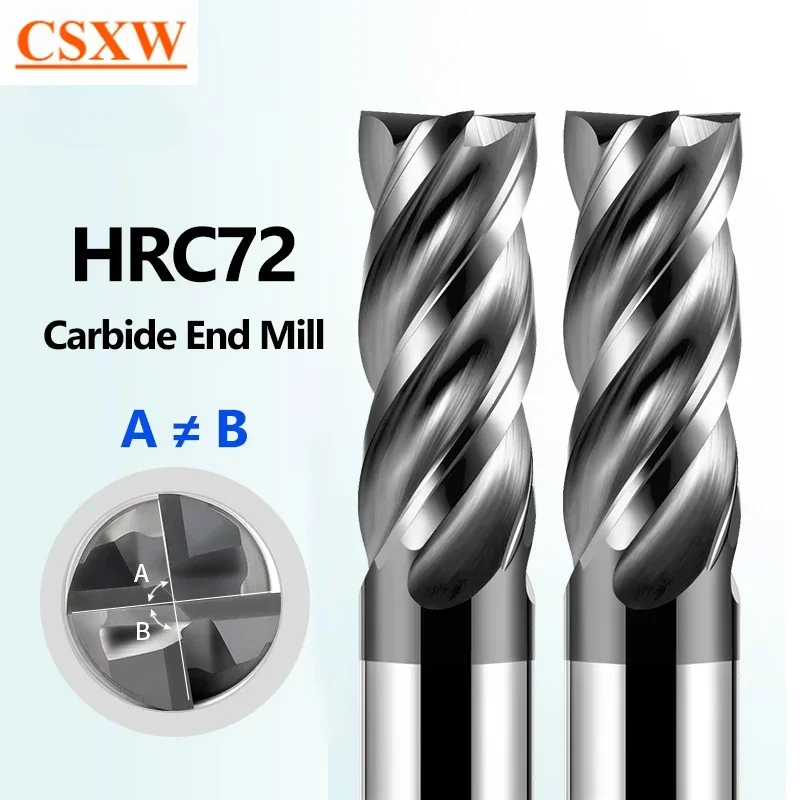 

Фрезы из вольфрамовой стали CSXW HRC72 4-х резцевые 6 8 12 14 16 20 мм