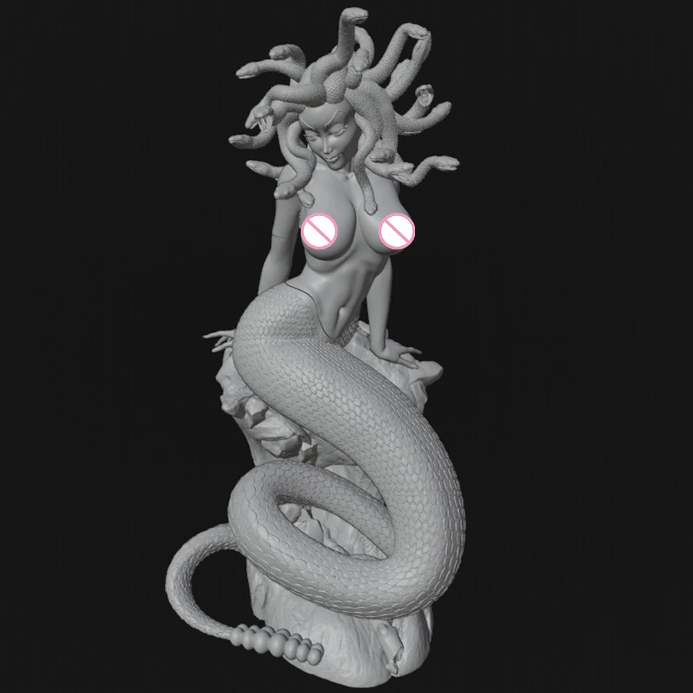 Модель 3d печати 1/24 набор красивых девушек Женская Змея демон для самостоятельной