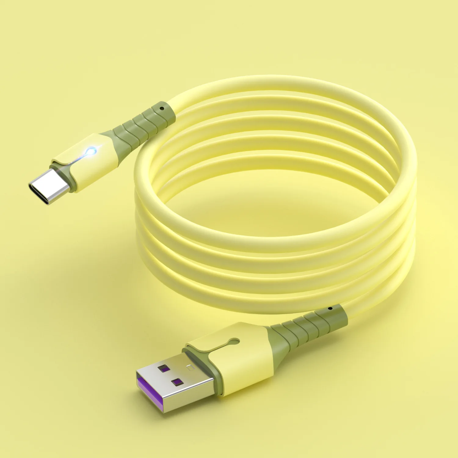 

Usb C Cable 3A Fast Charging Cord for iphone 12 Pro Max 13 Accessories 11 7 8 Plus X Xiaomi Sumsung Huawei Liquid Silica Gel